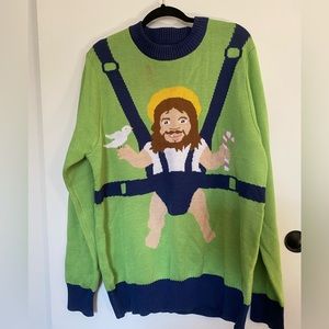 Tipsy Elves baby Jesus funny sweater